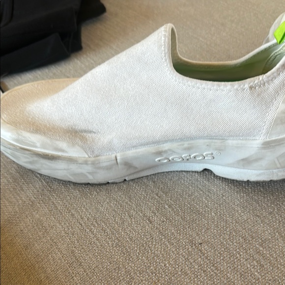 OOFOS White Slip-On Loafers Comfortable Casual Footwear main image 5